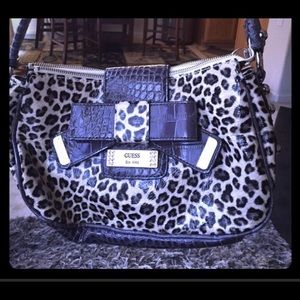 Guess Leopard Purple purse